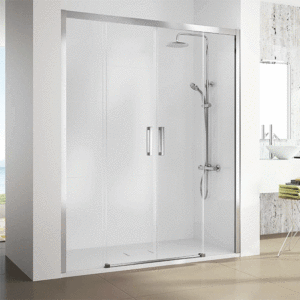 Mampara de ducha de 2 puertas correderas y 2 fijos KASSANDRA 400 CU 100