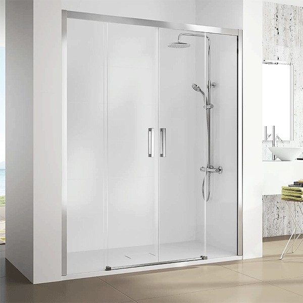Mampara de ducha de 2 puertas correderas y 2 fijos KASSANDRA 400 CU 100 1 Mampara de ducha de 2 puertas correderas y 2 fijos KASSANDRA 400 CU 100