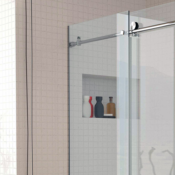 Mampara de ducha de 1 puerta corredera y 1 Fijo QR/FDC800 2 Las mejores mamparas de ducha de acero para mampara de ducha