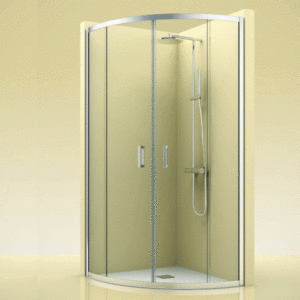 Cómo medir una mampara cuarto-circular | Ideal Mamparas 5 Mampara de ducha circular de puertas correderas PR/CDC300, modelo PR CDC300