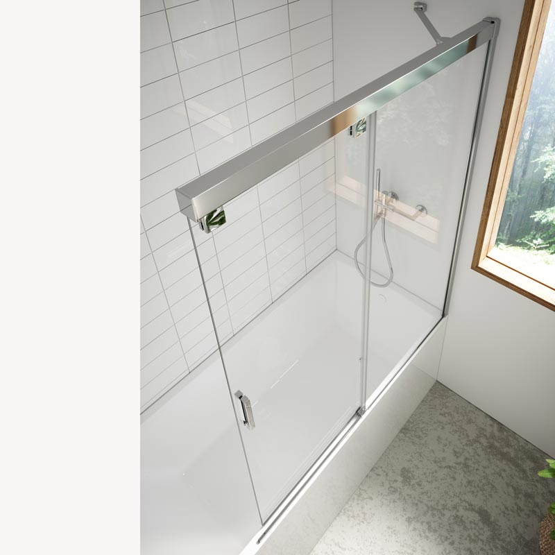 Mampara de bañera de puertas correderas MR/FC920 2 Mampara de bañera de puertas correderas MR/FC920, modelo MR FC920