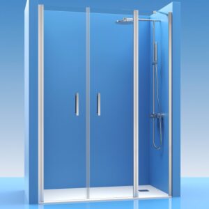 Mampara de ducha de 2 puertas batientes CT/FDS530, modelo CT FDS530