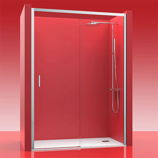Mampara de ducha de 1 puerta corredera y 1 Fijo PR/FDC401 1 Mampara de ducha de 1 puerta corredera y 1 Fijo PR/FDC401, modelo PR FDC401