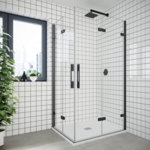 Mampara de ducha en esquina de puertas batientes MR/ADP880, modelo MR ADP880