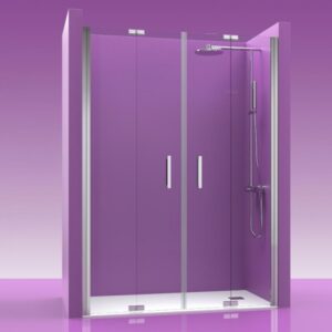 Mampara de ducha de puertas plegables CT/FDP640, modelo CT FDP640