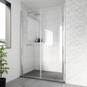 Mampara de ducha de 2 puertas batientes AL/FDS200, modelo AL FDS200