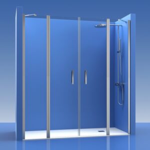 Mampara de ducha de 2 puertas batientes CT/FDS540, modelo CT FDS540