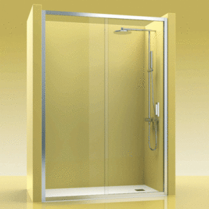 Mampara de ducha de 1 puerta corredera y 1 Fijo PR/FDC300, modelo PR FDC300