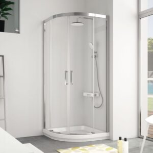 Mampara de ducha circular de puertas correderas KASSANDRA 400 CU 130