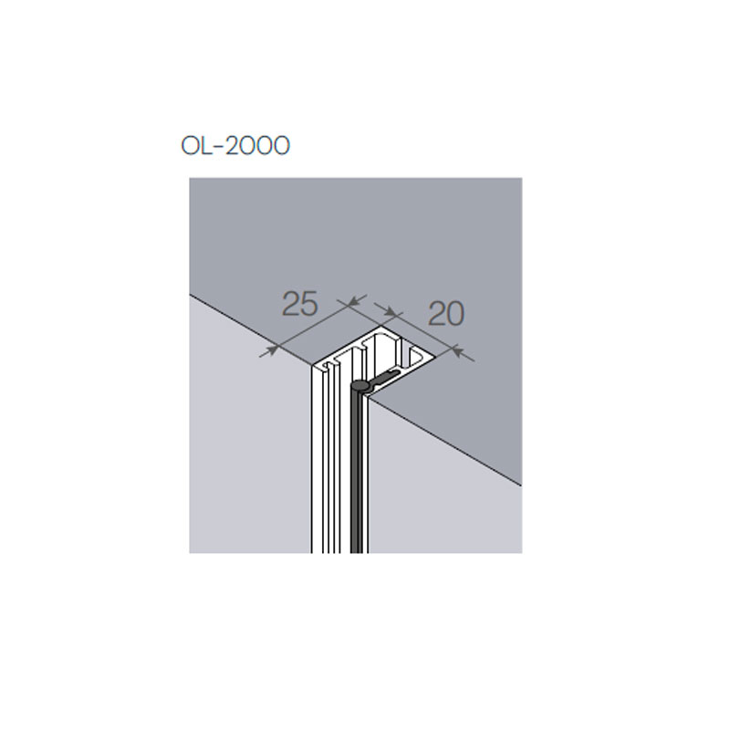 Mampara fija de ducha PROFILTEK One OL-2000 de 10 mm ENCASTRABLE 4 Mampara fija de ducha PROFILTEK One OL-2000 de 10 mm ENCASTRABLE