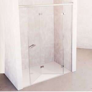 Mampara de ducha de puertas plegables DK/FDP910, modelo DK FDP910