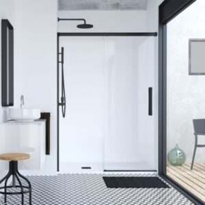 Mampara de ducha de 1 puerta corredera y 1 Fijo PROFILTEK Hit HI-210 Stock