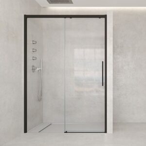 Mampara de ducha de 1 puerta corredera y 1 Fijo PROFILTEK Salma Plus SA-810