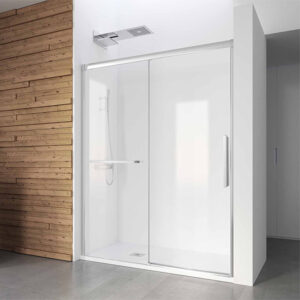 Mampara de ducha de 1 puerta corredera y 1 Fijo PROFILTEK Wind WI-210 Stock