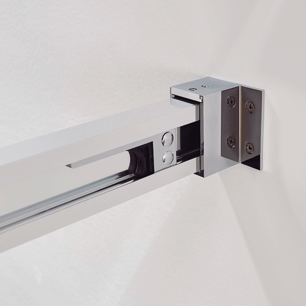 Mampara de ducha en esquina de puertas correderas GME Basic Angular 2 PERFIL MAMPARA para mampara de ducha