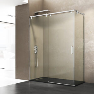 Mampara de ducha de 1 puerta corredera y 1 Fijo GME Futura + Lateral
