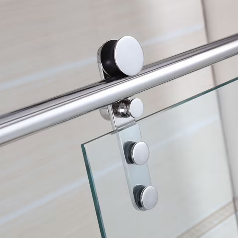 Mampara de ducha de 1 puerta corredera y 1 Fijo GME Moving + Lateral 4 Acero para mampara de ducha