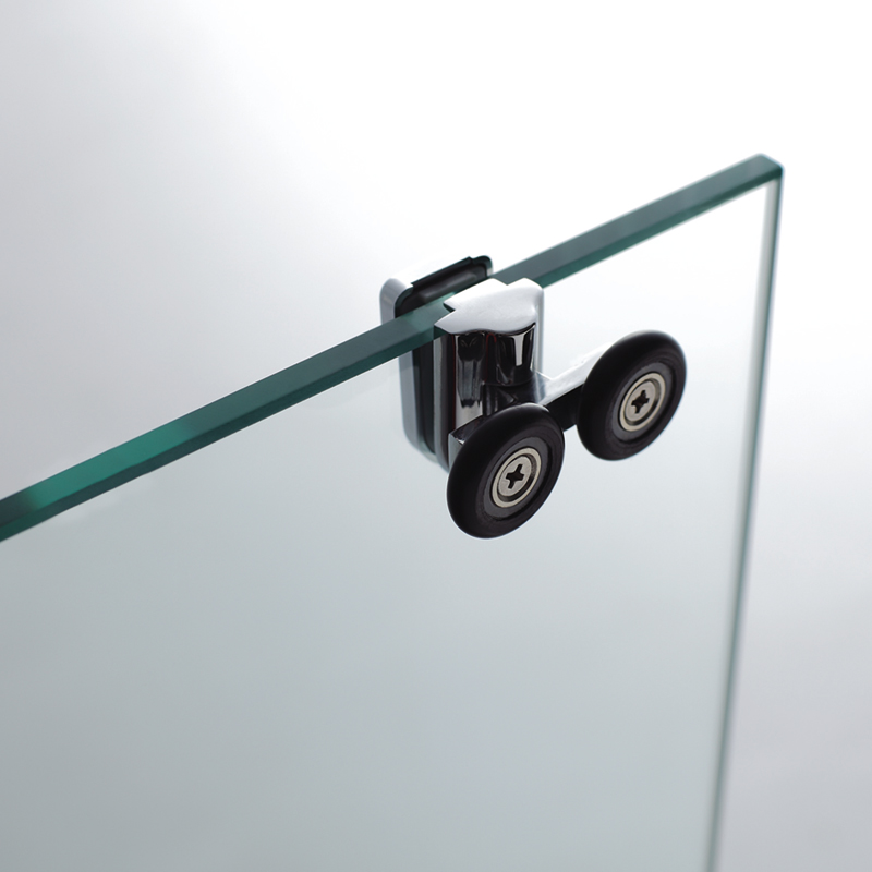 Mampara de ducha en esquina de puertas correderas GME Prestige Titan Vertice 4 Rodamiento superior para mampara de ducha