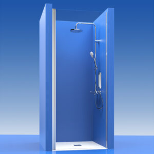 Mampara de ducha de 1 puerta batiente CT/FDB501, modelo CT FDB501