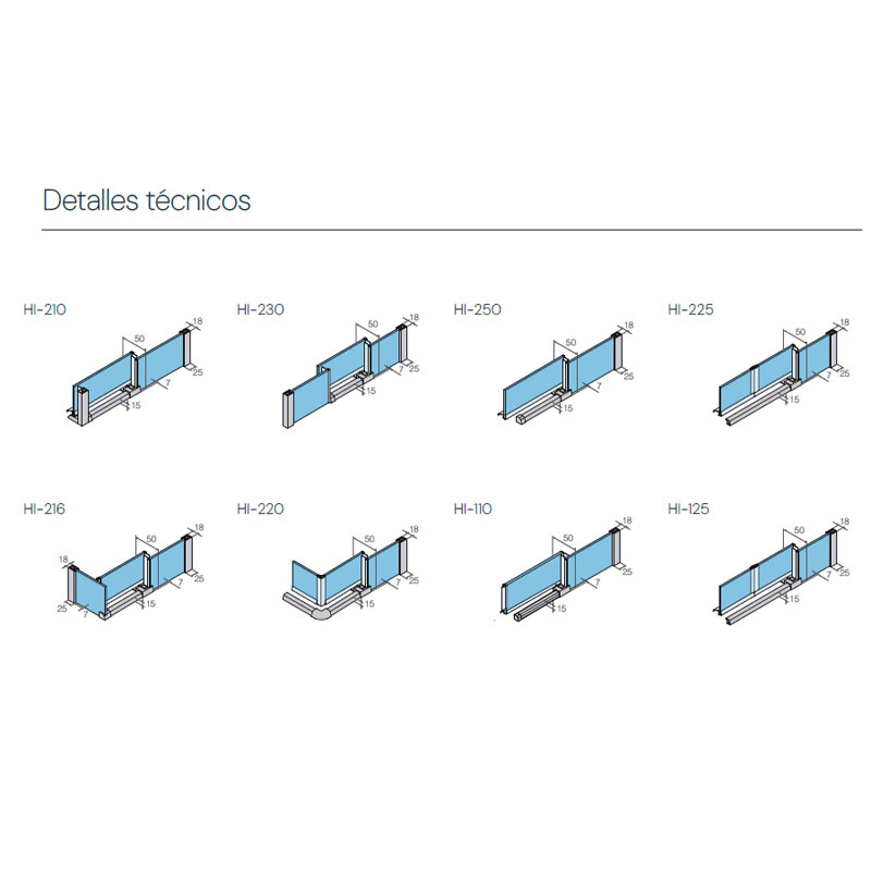 Mampara de bañera de puertas correderas PROFILTEK Hit HI-125 4 Mampara de bañera de puertas correderas PROFILTEK Hit HI-125