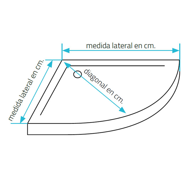 Cómo medir una mampara cuarto-circular | Ideal Mamparas 6 Cómo medir una mampara cuarto-circular