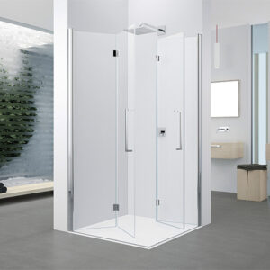 Mampara de ducha en esquina de puertas plegables NOVELLINI YOUNG 2.0 2GS