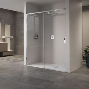 Mampara de ducha de 1 puerta corredera y 1 Fijo NOVELLINI Opera 2PH