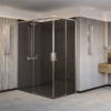 Mampara de ducha Duscholux D1 Mode One de esquina de 2 fijos + 2 puertas correderas en oferta