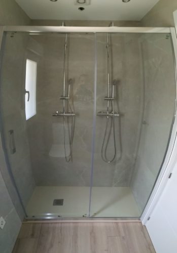 Mampara ducha 1 fijo + 1 corredera PRESTIGE TITAN - La fontanería en casa