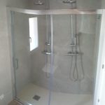Mampara de ducha de 1 puerta corredera y 1 Fijo GME Prestige Titan Frontal photo review