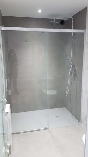 Mampara de ducha de 1 puerta corredera y 1 Fijo GME Basic photo review