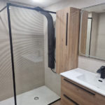 Mampara fija de ducha KASSANDRA Fresh FR 103 Negro photo review